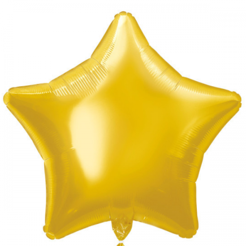 20" Star Shape Classic Gold Foil Balloons Pack of 12 UNIQUE