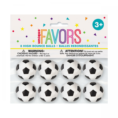 3-D Soccer Bouncy Ball 6ct