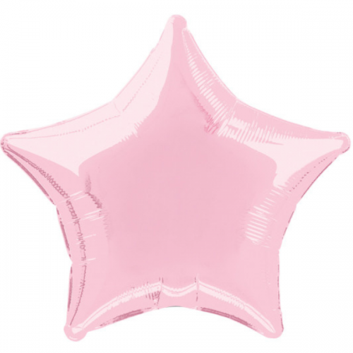 20" Star Shape Pastel Pink Foil Balloons Pack of 12 UNIQUE