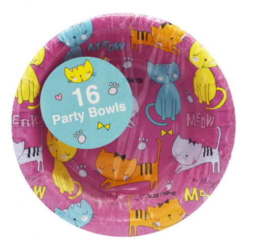 Kitty Party 7" Paper Bowls 16ct
