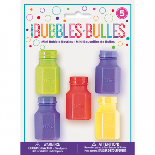 Mini Bottles Party Bubbles 5ct