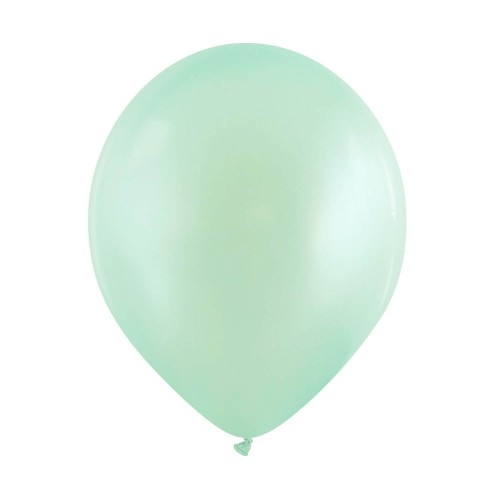 Light Aqua Fashion Metallic Cattex 12" Latex Balloons 100ct