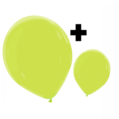 Apple Green Premium Cattex 12" & 5" Latex Balloons 100Ct in both sizes