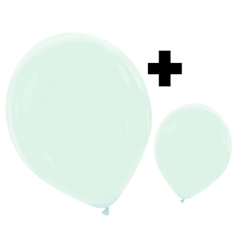 Ice Blue Premium Cattex 12" & 5" Latex Balloons 100Ct in both sizes