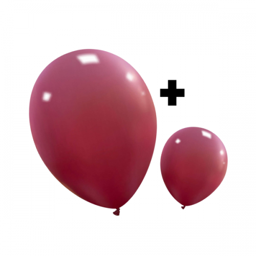 Maroon Standard Cattex 12" & 5" Latex Balloons 100Ct in both sizes