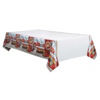 Plastic Tablecover 54" x 84" - Fire Truck