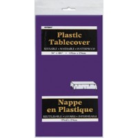 Deep Purple Plastic Tablecover 54"x108"