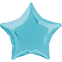 20" Star Shape Baby Blue Foil Balloons Pack of 12 UNIQUE