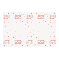 Rose Gold Glitz Plastic Tablecover 54