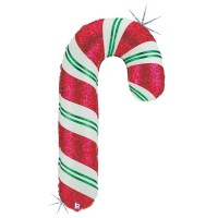 Christmas Candy Cane 41" Supershape Foil Balloon