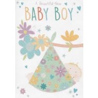 A Beautiful New Baby Boy - Pack Of 12