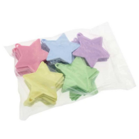 Pastel Star Assorted Plastic Weights x50