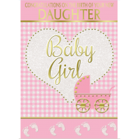 Baby Girl - The Birth Of Your New Daughter - Pack Of 12