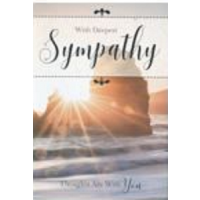 With Deepest Sympathy - Thoughts Are With you - Pack Of 12