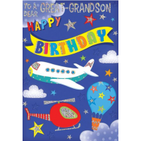 Happy Birthday - Great - Grandson - Pack Of 12