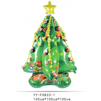 4D Christmas Tree Stand up Foil Balloon