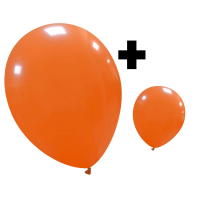Orange Standard Cattex 12" & 5" Latex Balloons 100Ct in both sizes