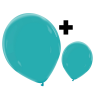 Peacock Blue Premium Cattex 12" & 5" Latex Balloons 100Ct in both sizes