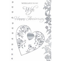 On Our Anniversary - With Love To My Wife - Pack Of 12