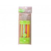 Multicolour Reusable Straws 4ct