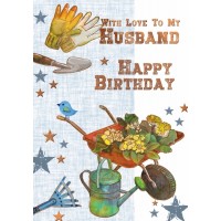 Happy Birthday- With Love To My Husband - Pack Of 12