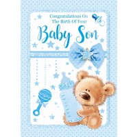 Baby Son - Congratulations - Pack Of 12